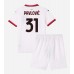 AC Milan Strahinja Pavlovic #31 Dětské Oblečení Venkovní Dres 2024-25 Krátkým Rukávem (+ trenýrky)